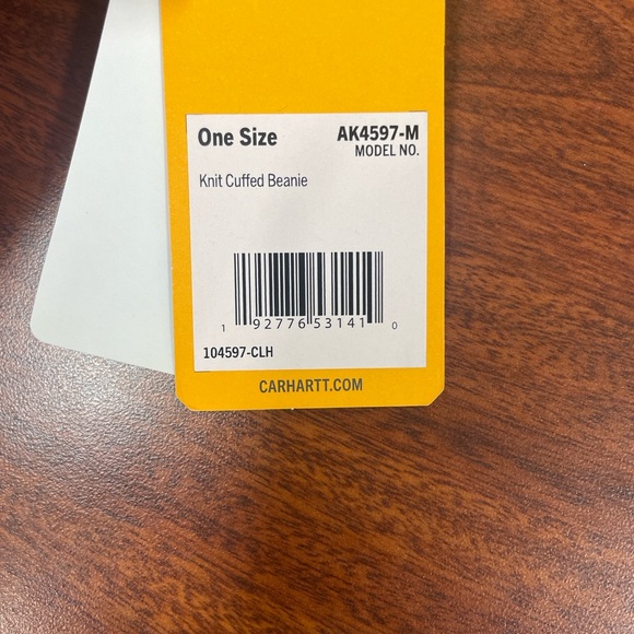 Carhartt Knit Cuffed Beanie in Charcoal Gray - Picture 2 of 5